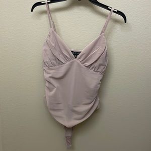 Rose pink 2 snap crotch tank